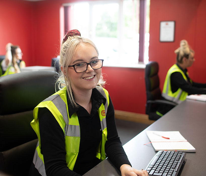 Arrow Self Drive staff in the office